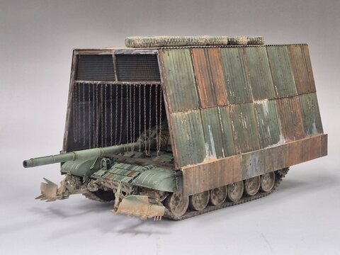 트럼페터 러시아 T-72b1 거북이 전차 완성!~
