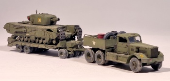 M19 tank transporter/ Churchill AVRE (1/76 Matchbox)
