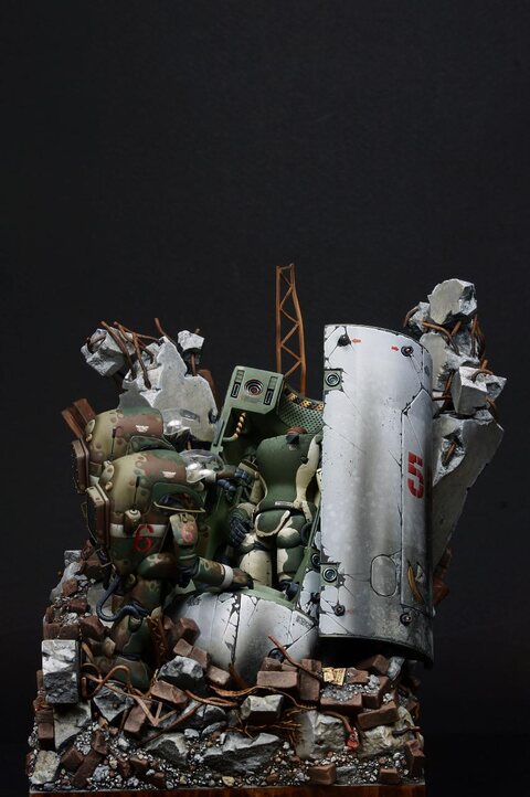 Capsule down. Ma.K. 1/35 scale.