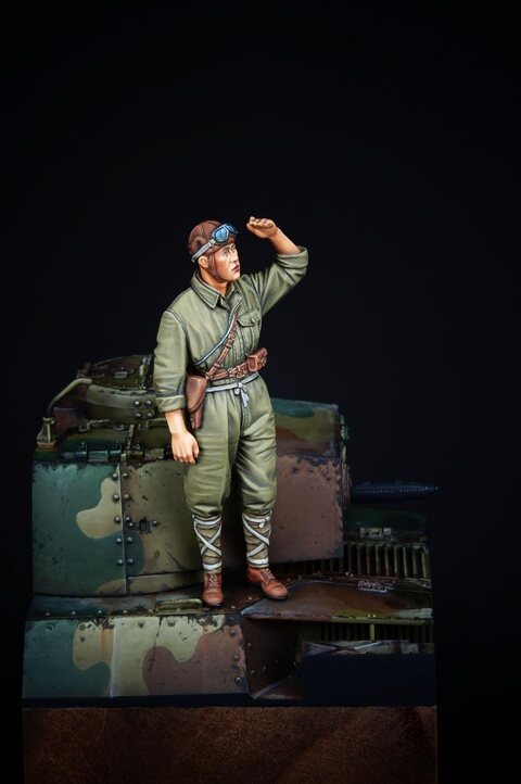ww2 IJA Tank Commander.(Alpine Miniatures 1/35)