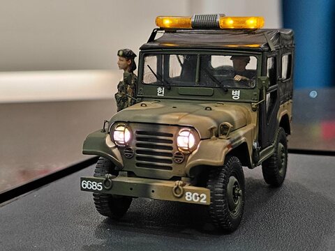1/35 Liam 3D Models R.O.K. ARMY K111 초기형 + Def model 경광등(헌병 차량) with LED